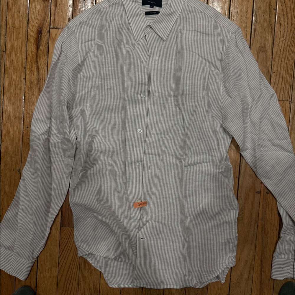 Vince linen Button Down Shirt classic Fit